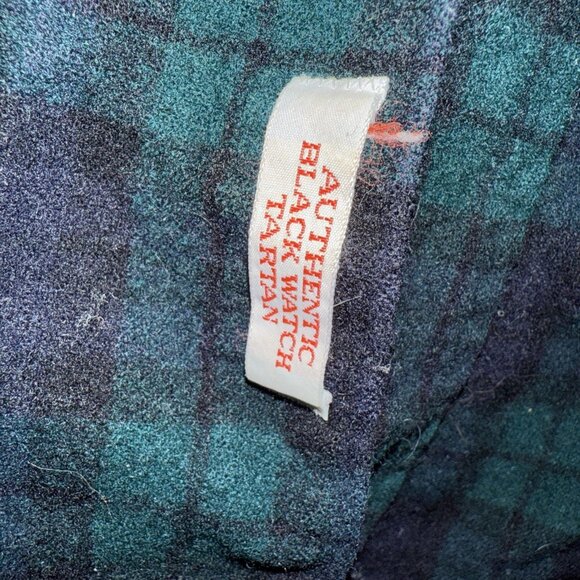 Vintage PENDLETON 100% Virgin Wool Authentic Black Watch Tartan Shirt Mens M - Picture 3 of 13